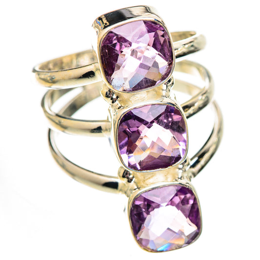 Pink Amethyst Rings handcrafted by Ana Silver Co - RING125357 - Photo 2