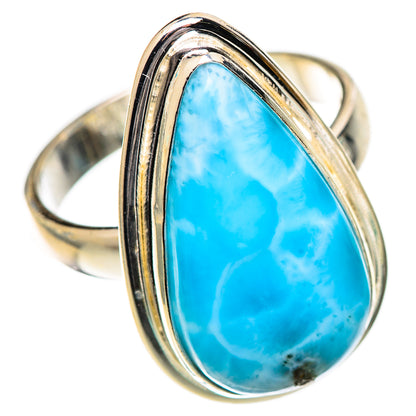 Larimar Rings handcrafted by Ana Silver Co - RING125398 - Photo 2