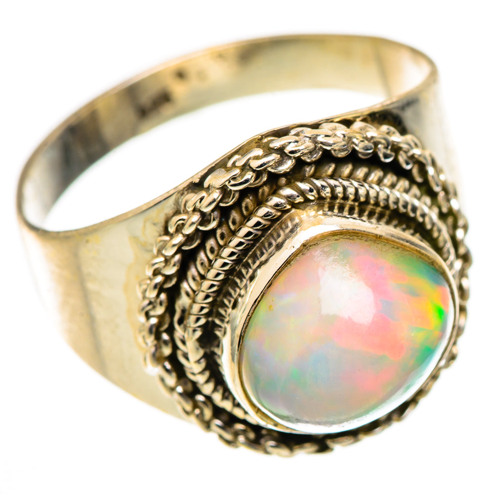 Ethiopian Opal Rings handcrafted by Ana Silver Co - RING125418 - Photo 2
