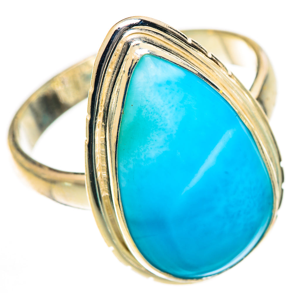 Larimar Rings handcrafted by Ana Silver Co - RING125421 - Photo 2