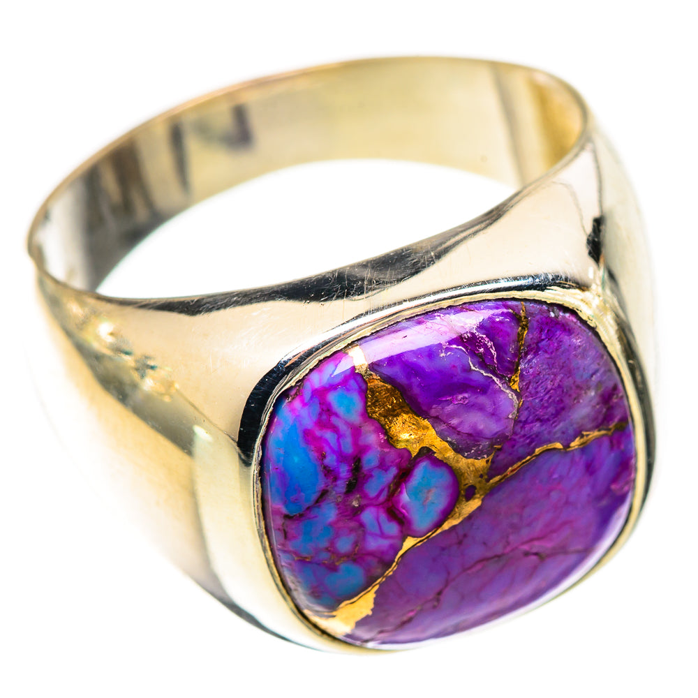 Purple Copper Composite Turquoise Rings handcrafted by Ana Silver Co - RING125425 - Photo 2