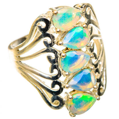 Ethiopian Opal Rings handcrafted by Ana Silver Co - RING125428 - Photo 2