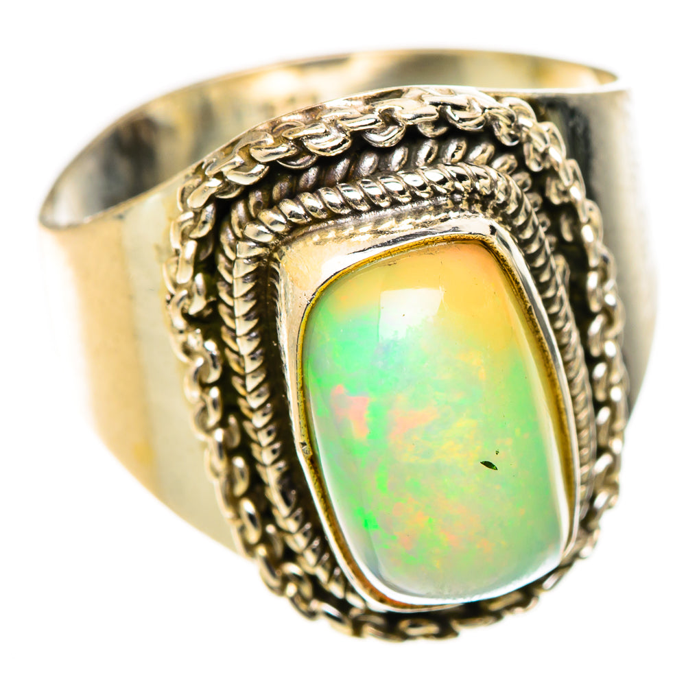 Ethiopian Opal Rings handcrafted by Ana Silver Co - RING125429 - Photo 2