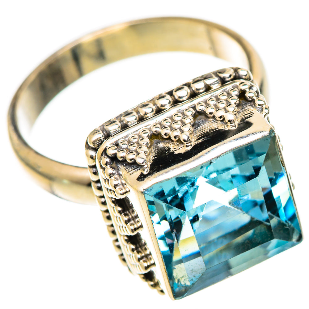Swiss Blue Topaz Rings handcrafted by Ana Silver Co - RING125433 - Photo 2