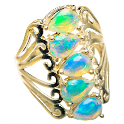 Ethiopian Opal Rings handcrafted by Ana Silver Co - RING125438 - Photo 2