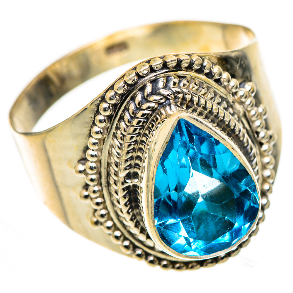 Swiss Blue Topaz Rings handcrafted by Ana Silver Co - RING125440 - Photo 2