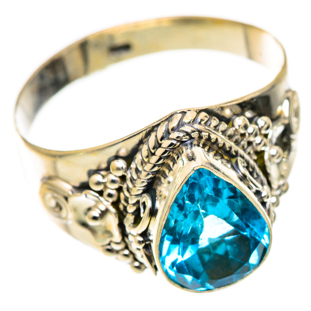 Swiss Blue Topaz Rings handcrafted by Ana Silver Co - RING125449 - Photo 2