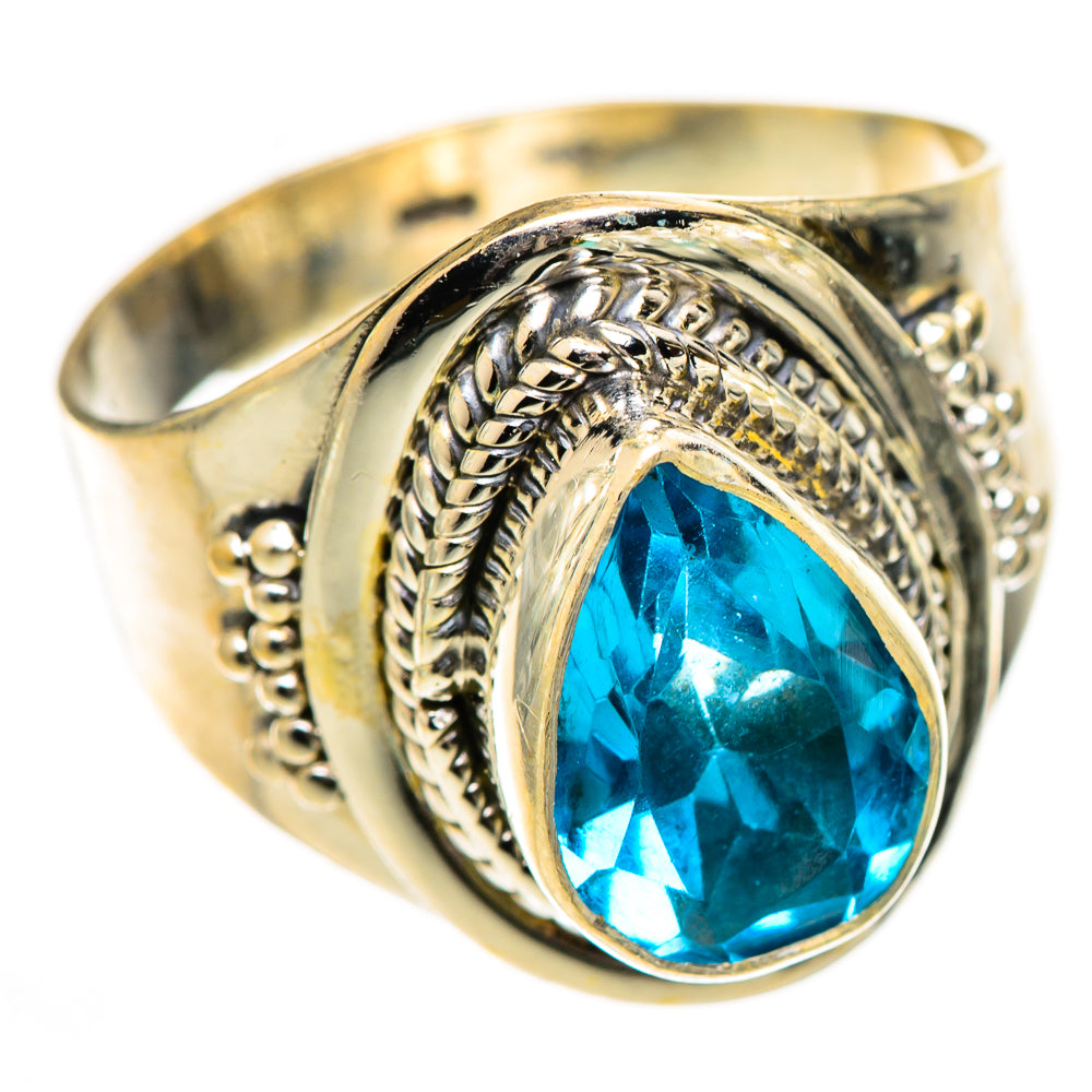 Swiss Blue Topaz Rings handcrafted by Ana Silver Co - RING125450 - Photo 2