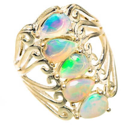 Ethiopian Opal Rings handcrafted by Ana Silver Co - RING125459 - Photo 2