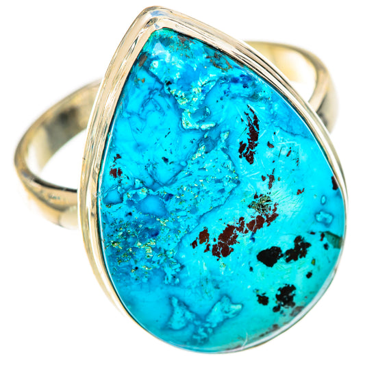 Chrysocolla Rings handcrafted by Ana Silver Co - RING125475 - Photo 2