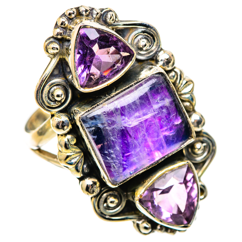 Rainbow Moonstone Rings handcrafted by Ana Silver Co - RING125479 - Photo 2