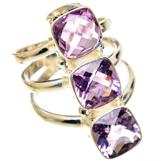Pink Amethyst Rings handcrafted by Ana Silver Co - RING125482 - Photo 2