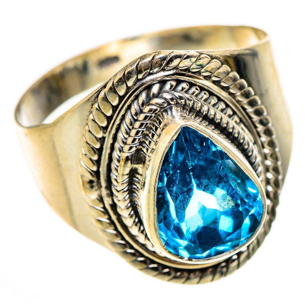Swiss Blue Topaz Rings handcrafted by Ana Silver Co - RING125489 - Photo 2