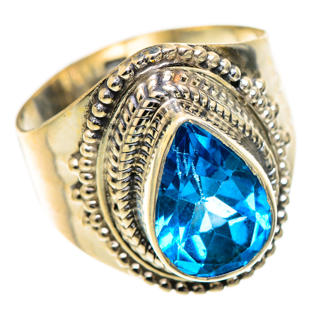 Swiss Blue Topaz Rings handcrafted by Ana Silver Co - RING125491 - Photo 2