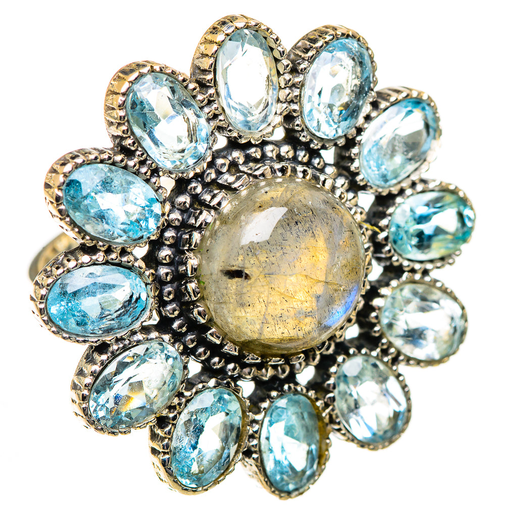Labradorite Rings handcrafted by Ana Silver Co - RING125497 - Photo 2