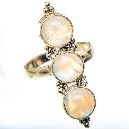 Rainbow Moonstone Rings handcrafted by Ana Silver Co - RING125546 - Photo 2