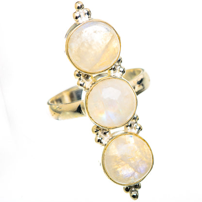 Rainbow Moonstone Rings handcrafted by Ana Silver Co - RING125622 - Photo 2