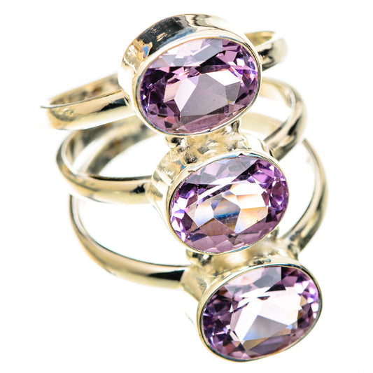 Pink Amethyst Rings handcrafted by Ana Silver Co - RING125626 - Photo 2