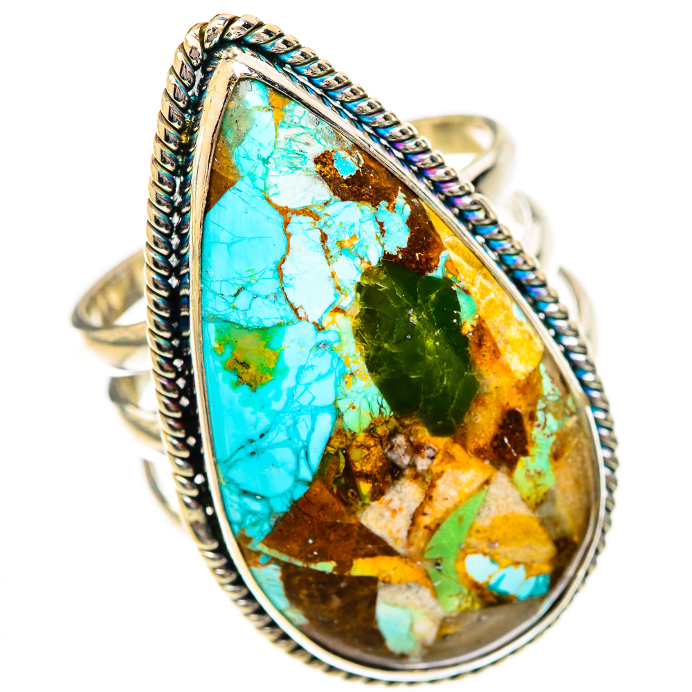 Chrysocolla Rings handcrafted by Ana Silver Co - RING125649 - Photo 2