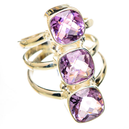 Pink Amethyst Rings handcrafted by Ana Silver Co - RING125650 - Photo 2