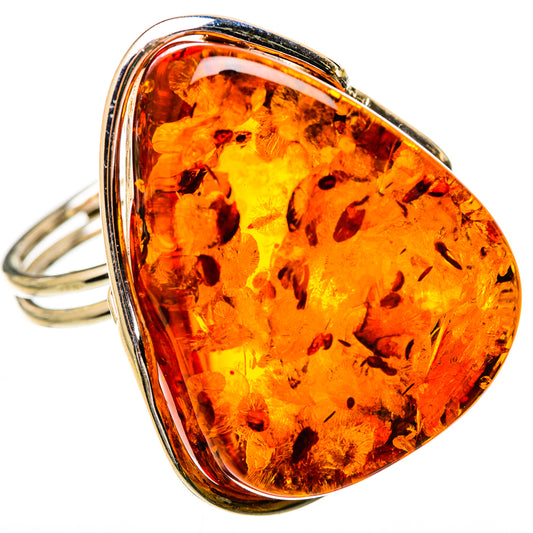 Baltic Amber Rings handcrafted by Ana Silver Co - RING125660 - Photo 2