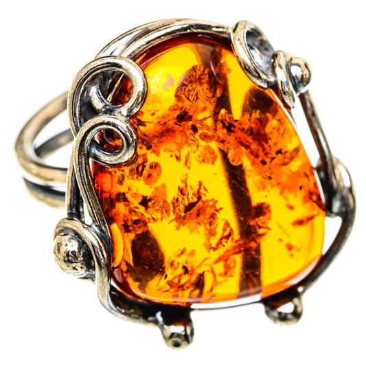 Baltic Amber Rings handcrafted by Ana Silver Co - RING125661 - Photo 2