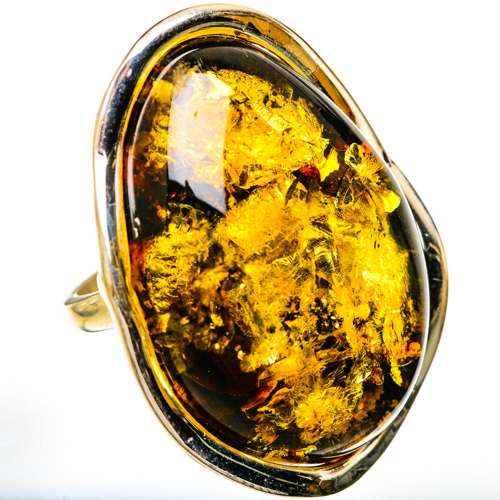 Baltic Amber Rings handcrafted by Ana Silver Co - RING125662 - Photo 2