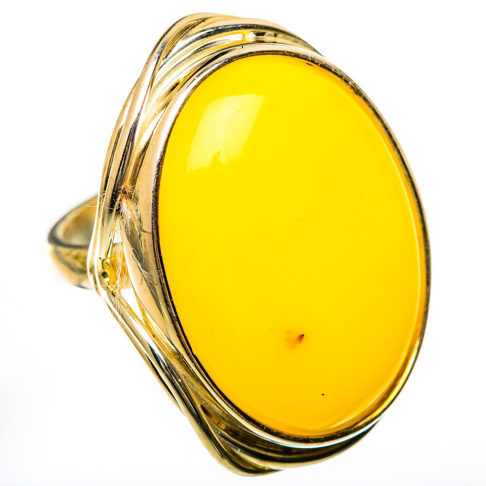 Baltic Amber Rings handcrafted by Ana Silver Co - RING125666 - Photo 2