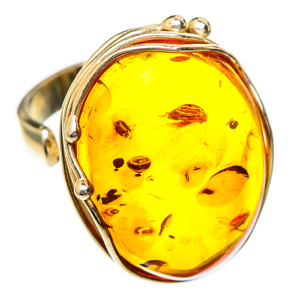 Baltic Amber Rings handcrafted by Ana Silver Co - RING125671 - Photo 2