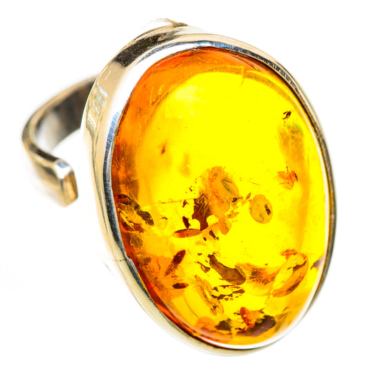 Baltic Amber Rings handcrafted by Ana Silver Co - RING125673 - Photo 2