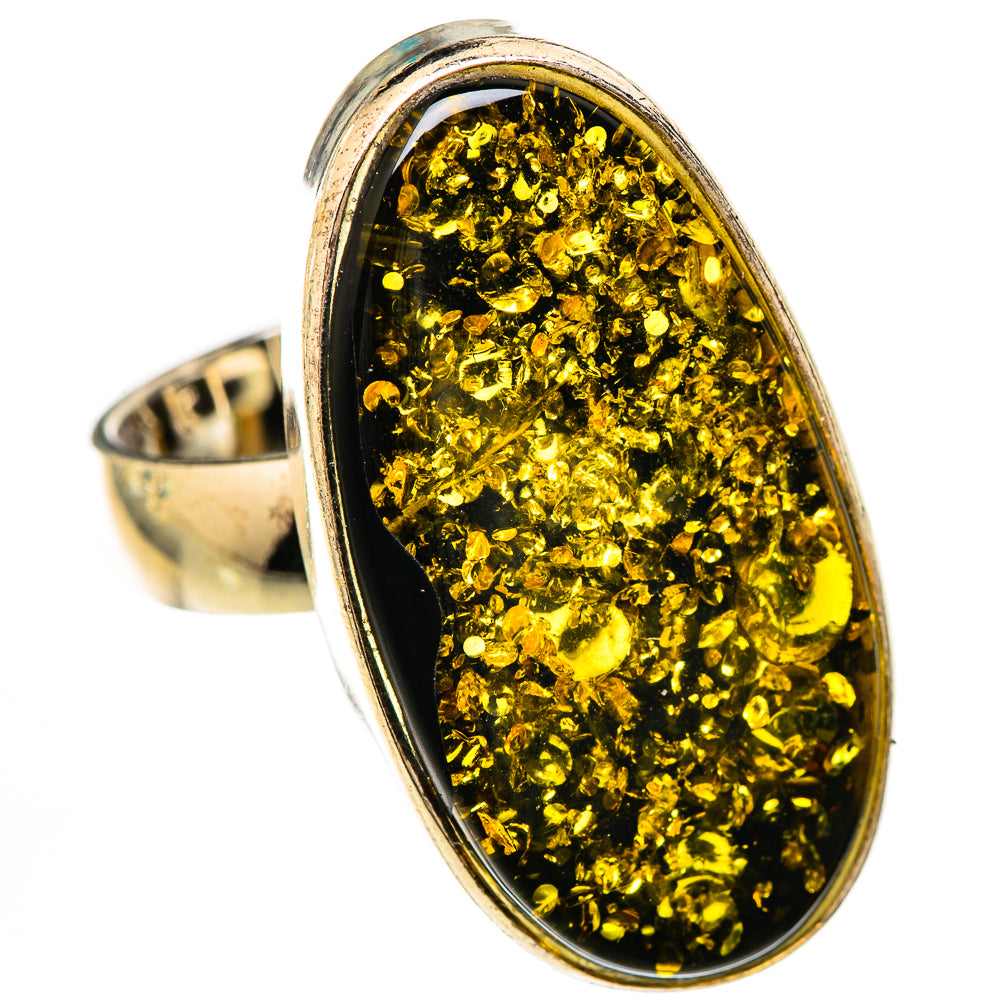Baltic Amber Rings handcrafted by Ana Silver Co - RING125676 - Photo 2
