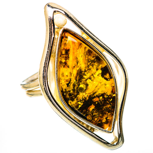 Baltic Amber Rings handcrafted by Ana Silver Co - RING125677 - Photo 2