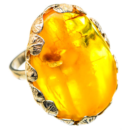 Baltic Amber Rings handcrafted by Ana Silver Co - RING125678 - Photo 2