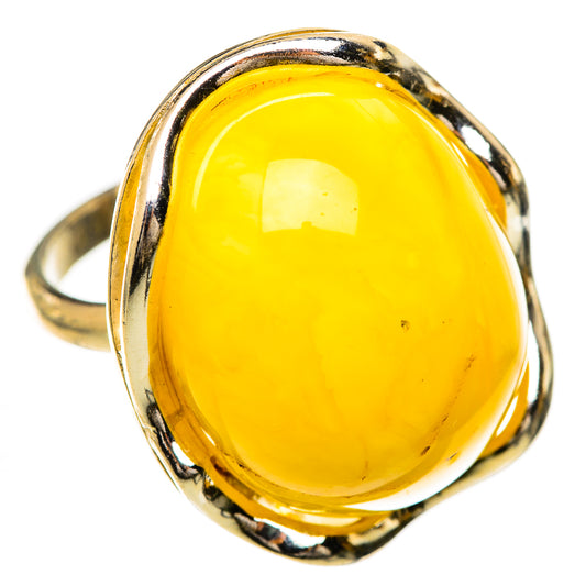 Baltic Amber Rings handcrafted by Ana Silver Co - RING125679 - Photo 2