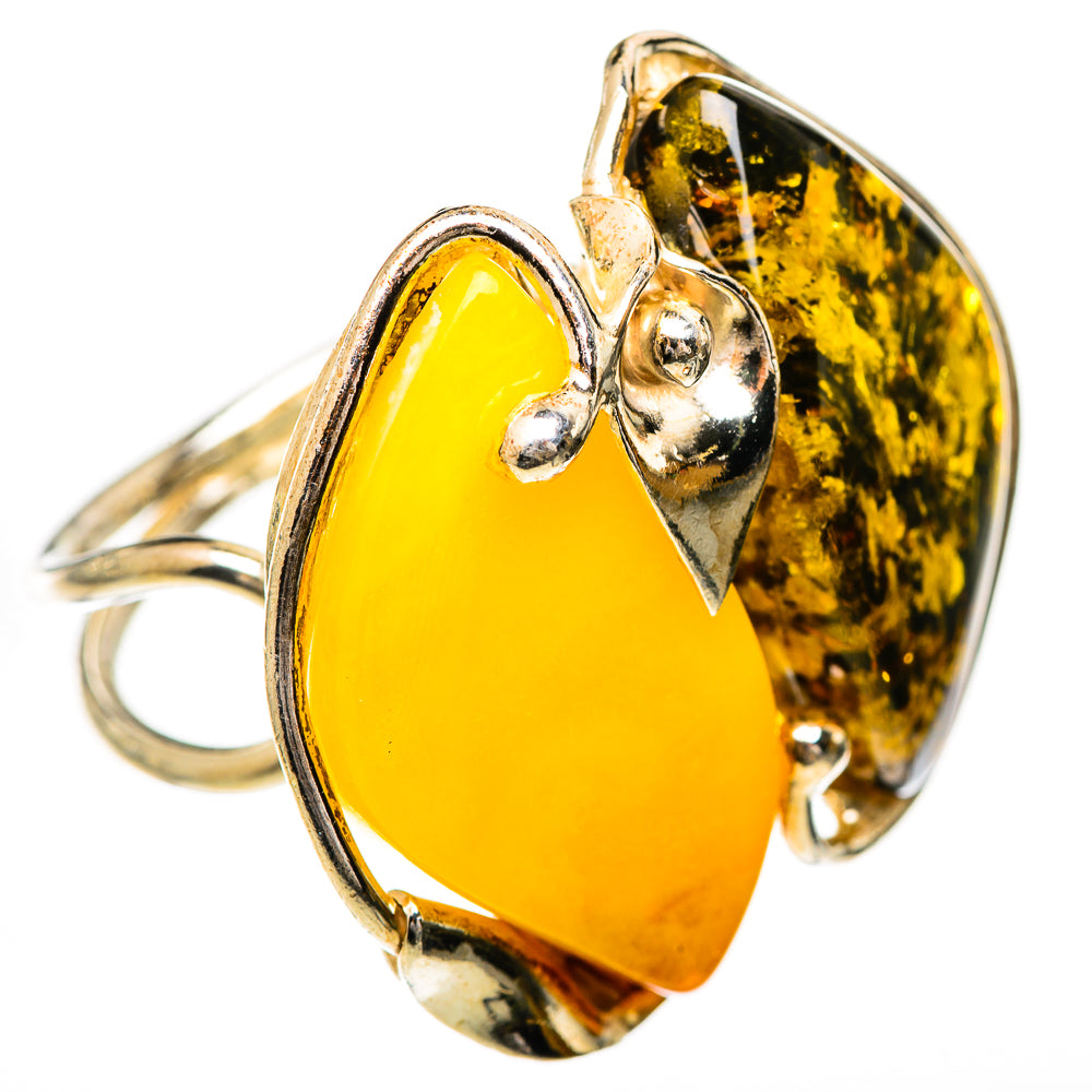 Baltic Amber Rings handcrafted by Ana Silver Co - RING125680 - Photo 2