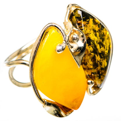 Baltic Amber Rings handcrafted by Ana Silver Co - RING125680 - Photo 2