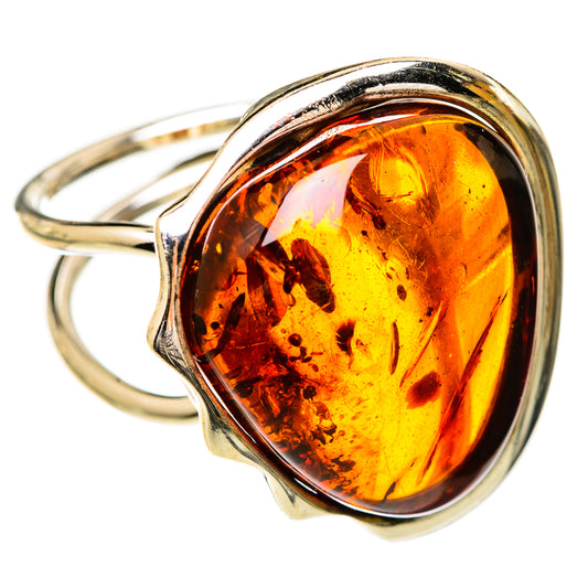 Baltic Amber Rings handcrafted by Ana Silver Co - RING125682 - Photo 2