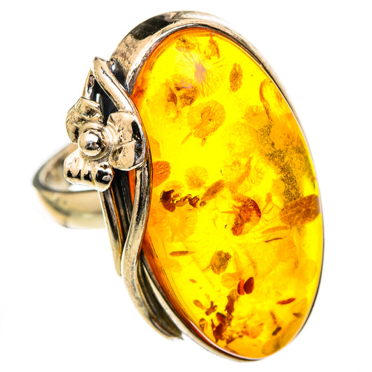 Baltic Amber Rings handcrafted by Ana Silver Co - RING125683 - Photo 2