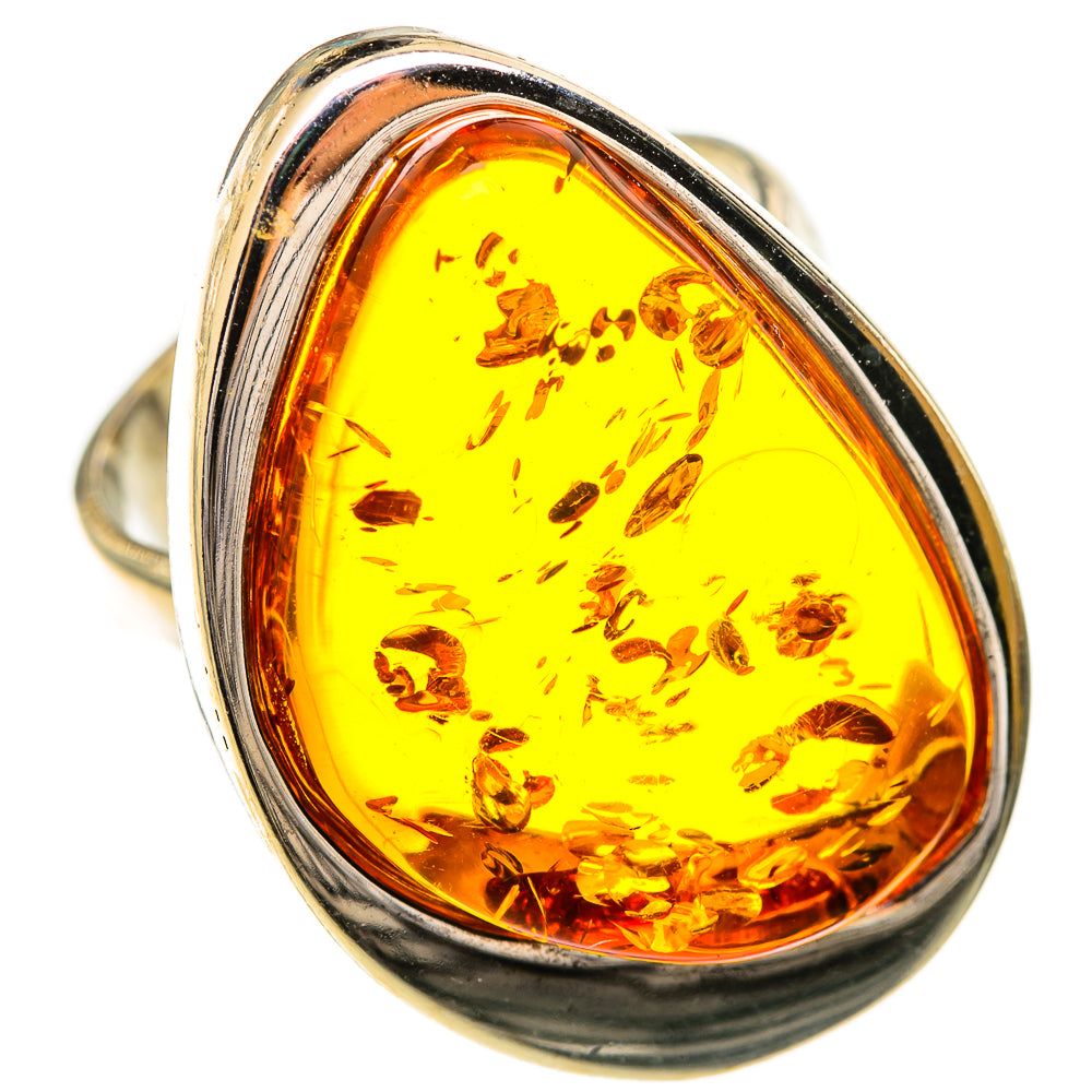 Baltic Amber Rings handcrafted by Ana Silver Co - RING125686 - Photo 2