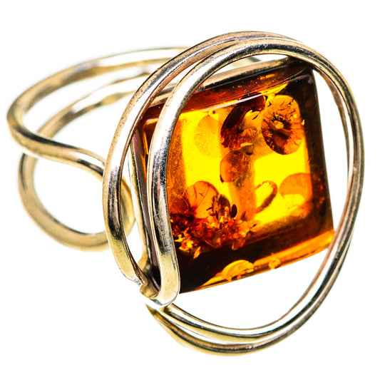 Baltic Amber Rings handcrafted by Ana Silver Co - RING125689 - Photo 2