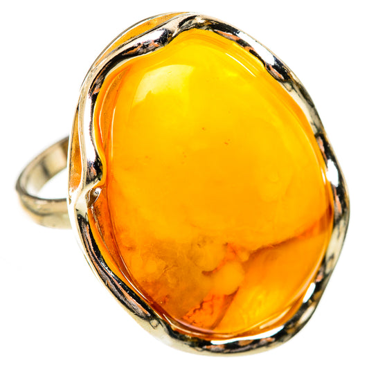 Baltic Amber Rings handcrafted by Ana Silver Co - RING125691 - Photo 2