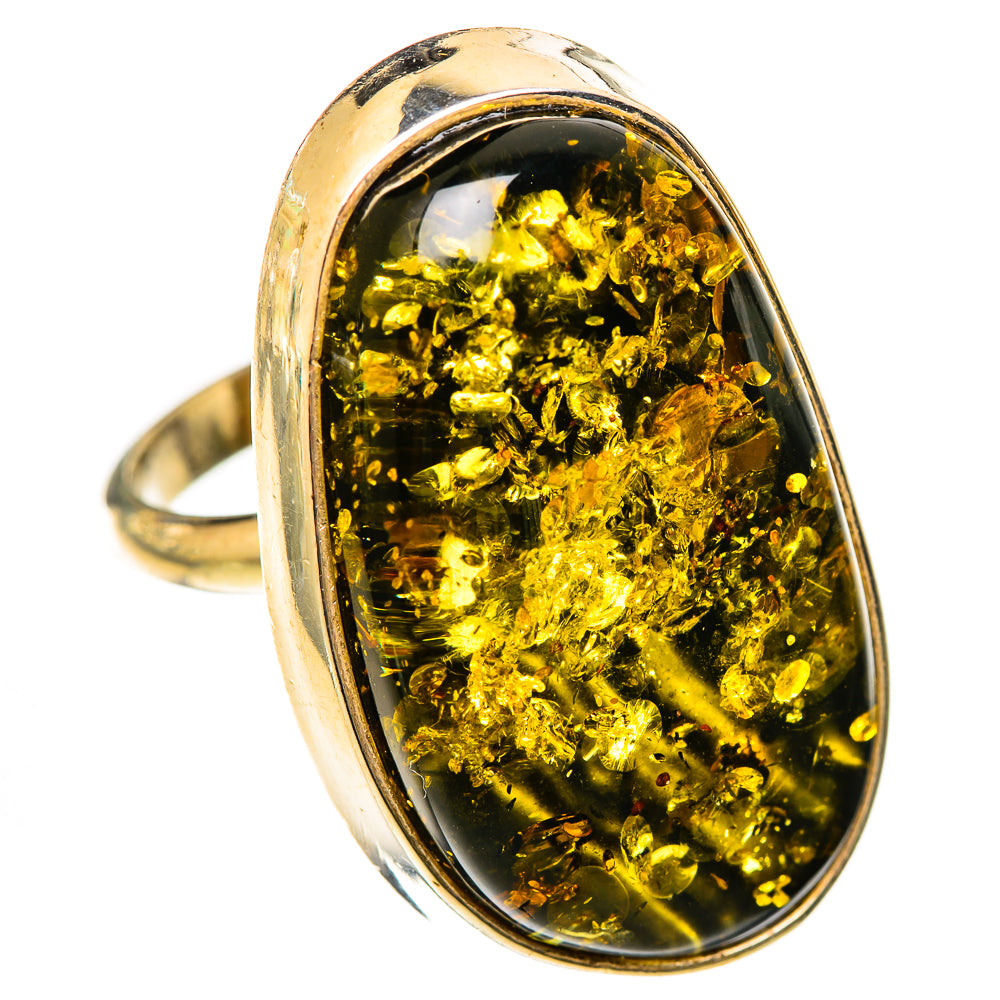 Baltic Amber Rings handcrafted by Ana Silver Co - RING125693 - Photo 2