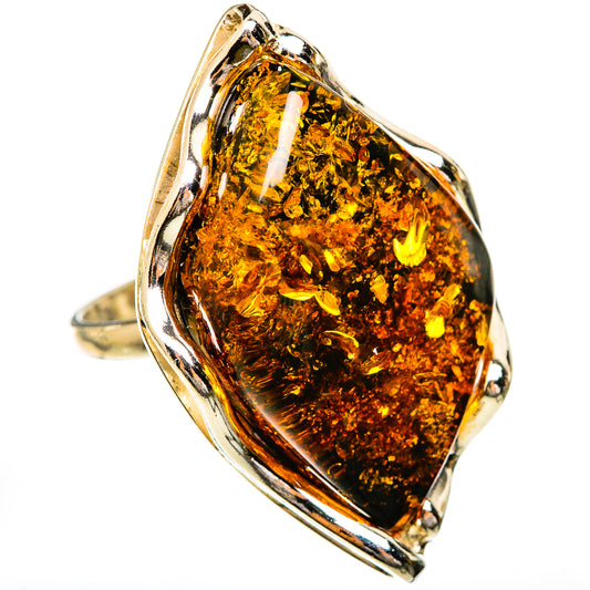 Baltic Amber Rings handcrafted by Ana Silver Co - RING125694 - Photo 2