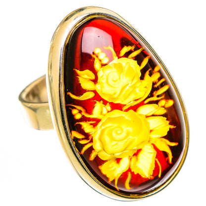 Baltic Amber Rings handcrafted by Ana Silver Co - RING125696 - Photo 2