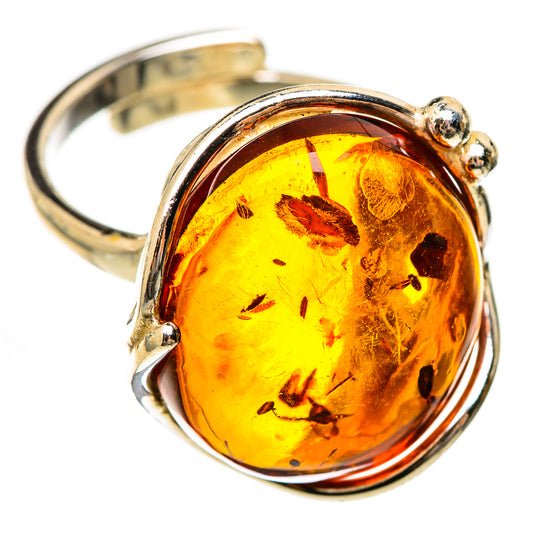 Baltic Amber Rings handcrafted by Ana Silver Co - RING125699 - Photo 2