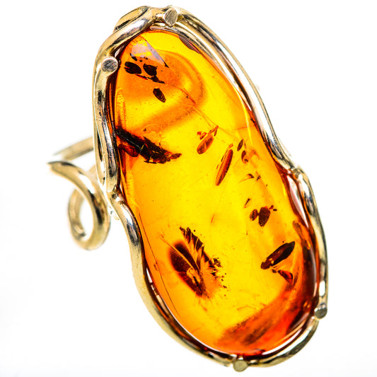 Baltic Amber Rings handcrafted by Ana Silver Co - RING125703 - Photo 2