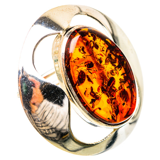 Baltic Amber Rings handcrafted by Ana Silver Co - RING125704 - Photo 2