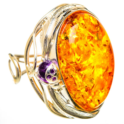 Baltic Amber Rings handcrafted by Ana Silver Co - RING125707 - Photo 2