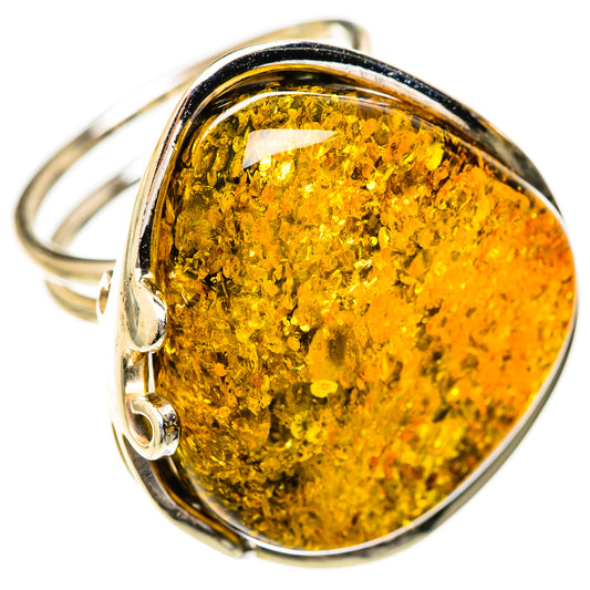 Baltic Amber Rings handcrafted by Ana Silver Co - RING125708 - Photo 2