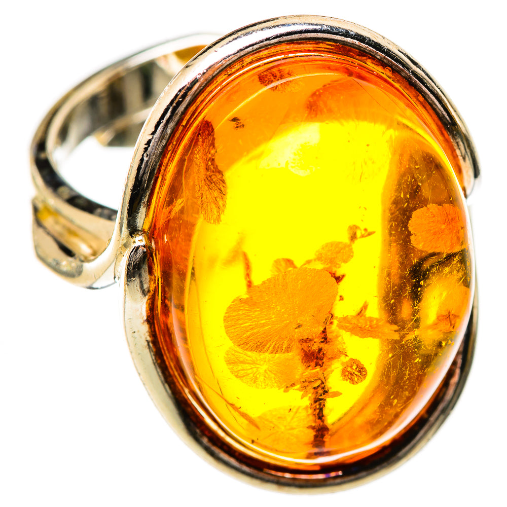 Baltic Amber Rings handcrafted by Ana Silver Co - RING125714 - Photo 2